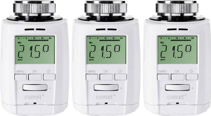 Actual product image Eurotronic 3er Set Heizkörperthermostat