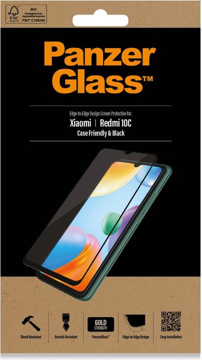 Produktbild PanzerGlass Standard (1 Stück, Xiaomi Redmi 10C, Xiaomi Redmi 12C)