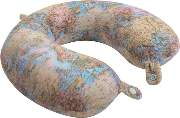 Actual product image Mountain Warehouse World Map Memory Foam Travel Pillow (Head & neck pillow)