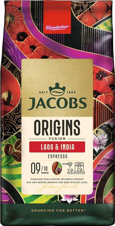 Image du produit Jacobs Origins Laos & India Kaffeebohnen kräftig 1,0 kg (1000 g)