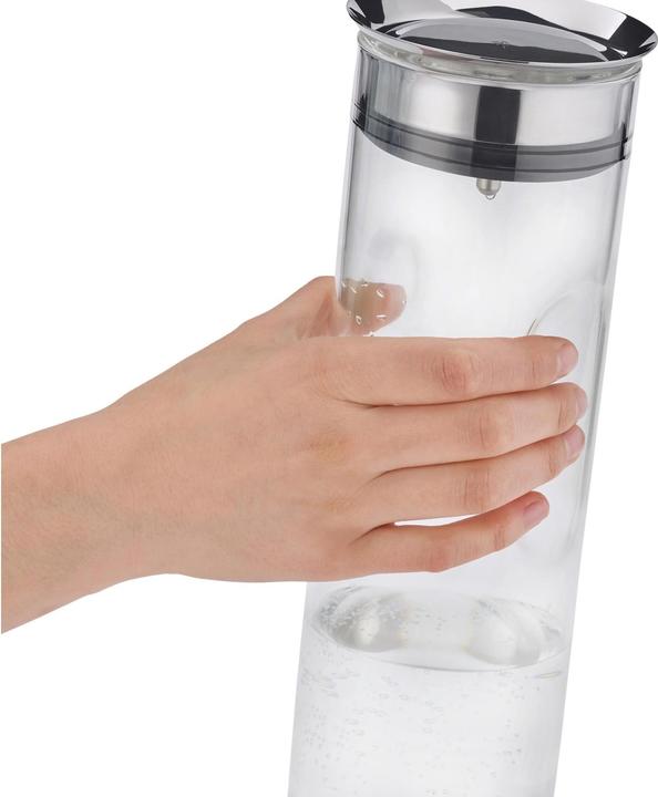 Produktbild WMF Wasserkaraffe 1,25l Griffmulde Glas Karaffe Motion CloseUp-Verschluss (1.25 l)