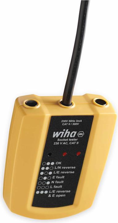 Produktbild Wiha Steckdosentester (CAT II 300V)