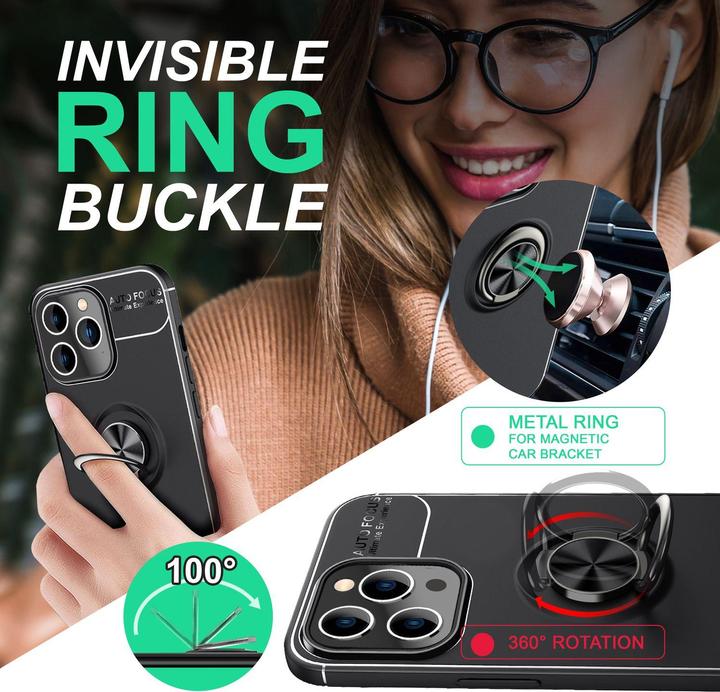 Produktbild Nalia Matte Ring Silikon Hülle (Apple iPhone 14 Pro)