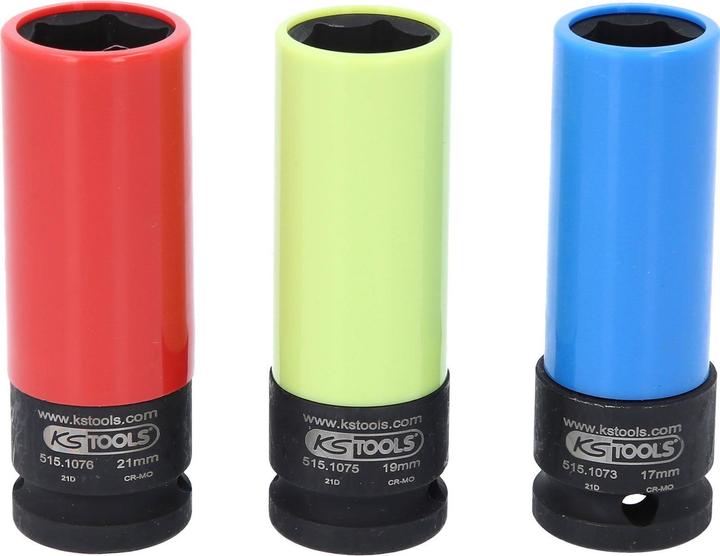Actual product image KS Tools Socket set (21 mm, 18 mm, 20 mm, 19 mm, 17 mm)
