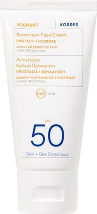 Image du produit Korres Crème solaire au yaourt pour le visage SPF 50 (Crème solaire, SPF 50, 50 ml)