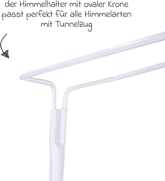 Produktbild Julius Zöllner Himmelhalter Franz mit Standfuss, weiss