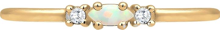 Actual product image Elli Vintage Design mit Zirkonia und Opal (58, 925 Silver)