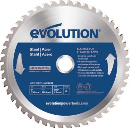 Produktbild Evolution TCT-Sägeblatt zum Schneiden von 230 mm 48z-Stahl (EVO-230-48-S)