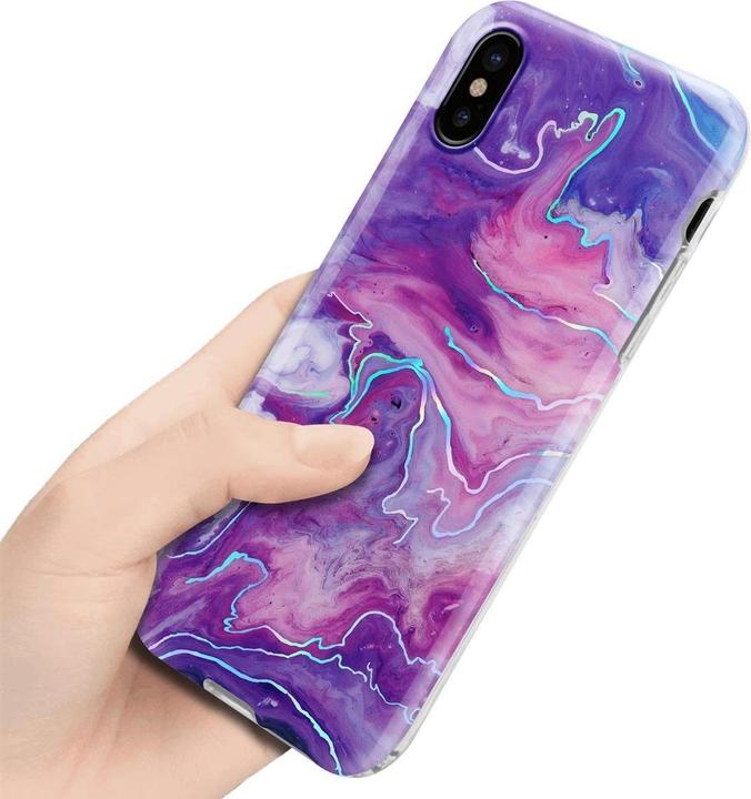 Produktbild Cadorabo IMD TPU Bunter Marmor Cover (Apple iPhone XS Max)