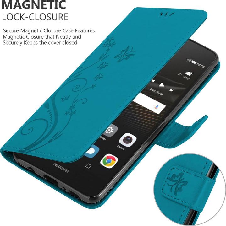 Produktbild Cadorabo Flower Book Cover (Huawei P9 Lite)