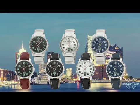 Image du produit Master Time MTGA-10815-31L Montre radio-pilotée pour homme 41mm 3ATM (Montre radio-pilotée, 41 mm)