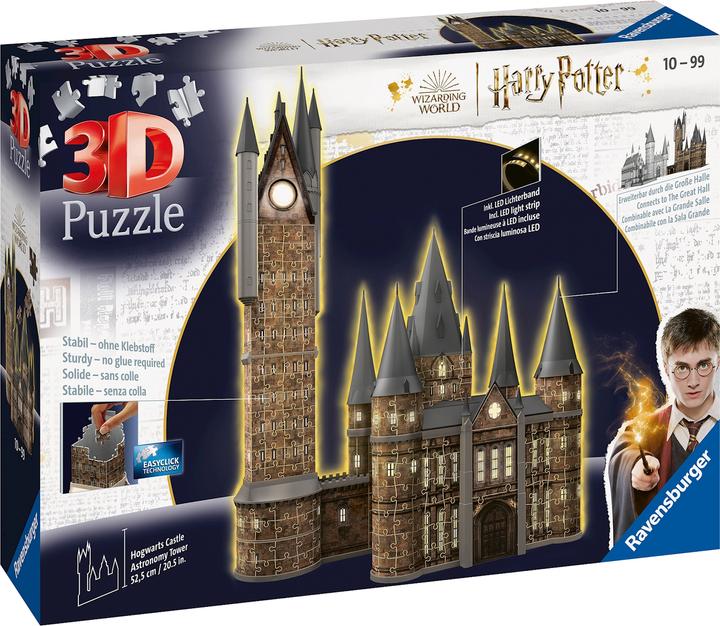 Produktbild Ravensburger Harry Potter Hogwarts Schloss - Astronomieturm - Night Edition (540 Teile)