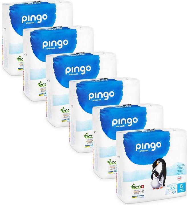 Produktbild Pingo Ökowindeln (Gr. 5, Monatsbox, 216 Stück)