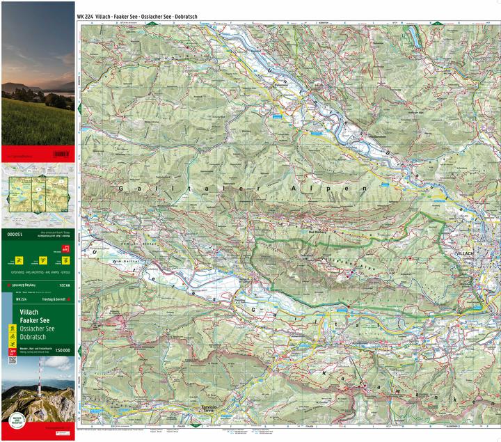 Immagine prodotto Villach - Faaker See, carta escursionistica, ciclistica e del tempo libero 1:50.000, freytag &