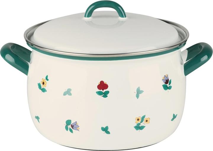 Produktbild Riess Fleischtopf m.Deckel 20cm,3.5L (20 cm, Kochtopf, Emaille)