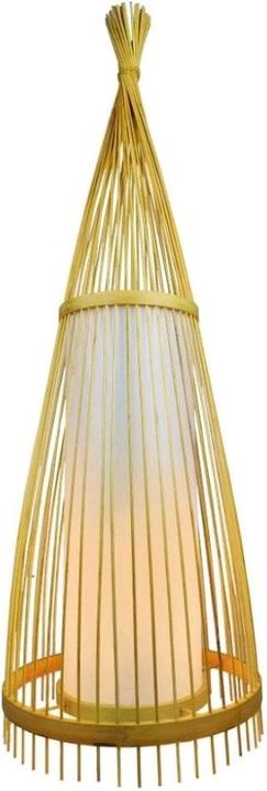 Immagine prodotto V-TAC VT4150 Lampada da terra in legno con paralume in rattan (E27)