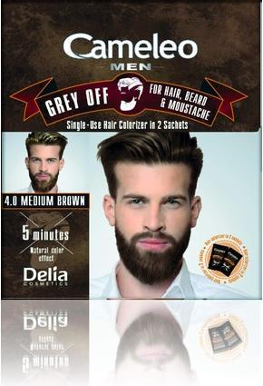 Delia Cosmetics Cameleo - Hair Paint For Men Light Brown. No Grey Hair. Good Coverage. 2x15ml