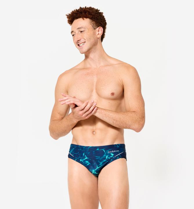 Produktbild Nabaiji Badehose Slip Herren - 900 Tiare blau/grün (XL)