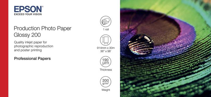 Produktbild Epson Production Photo Paper Glossy 200 (200 g/m², 91.4 cm x 30.5 m, 1 x)