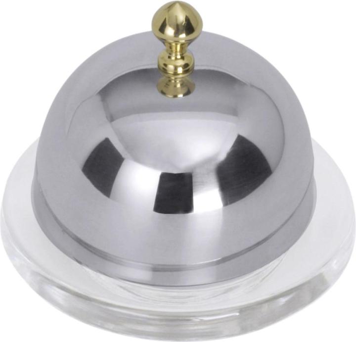 Produktbild Contacto Butterschale m. Cloche D:9cm H:8cm Glas/Edelst. Knopf vergol (0.06 l)