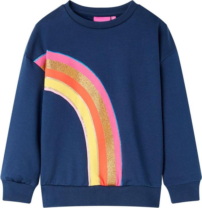 Produktbild VidaXL Kinder-Sweatshirt Marineblau 128,Material: 95 % Baumwolle. 5 (128)