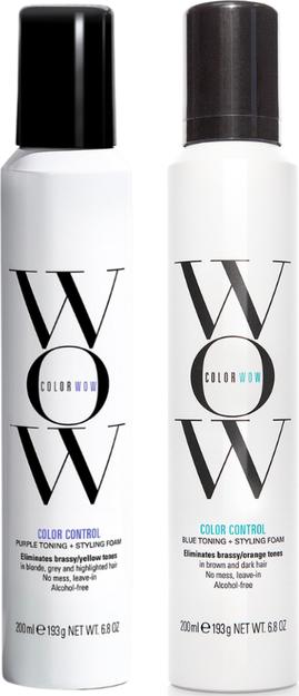 Actual product image Color Wow Colour Control Purple Toning + Styling Foam (ond hair ) - Styling tinting foam - 200ml (200 ml, Foaming agent)