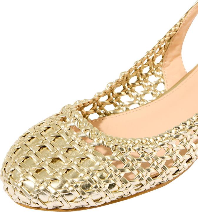 Produktbild Joe Browns Woven Metallic Block Heel Sling Back Shoes (39)