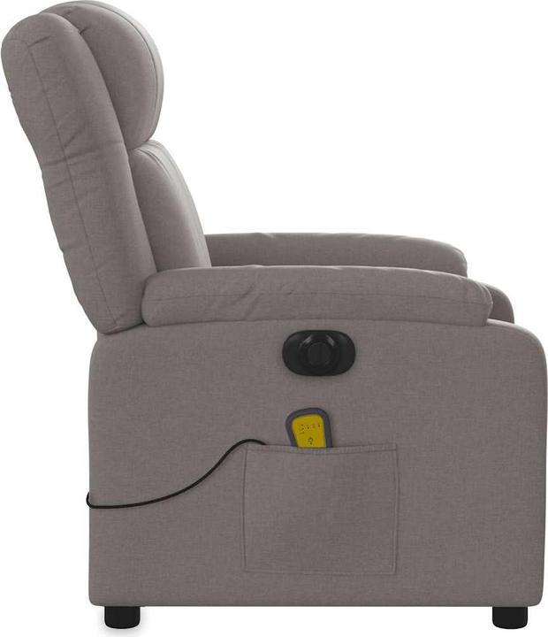 Immagine prodotto VidaXL Poltrona massaggiante Poltrona TV Poltrona relax Poltrona elettrica Tessuto Taupe