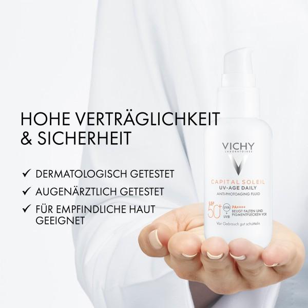 Produktbild Vichy Capital Soleil Fluid UV-AGE (Sonnencreme Gesicht, SPF 50+, 40 ml, 65 g)