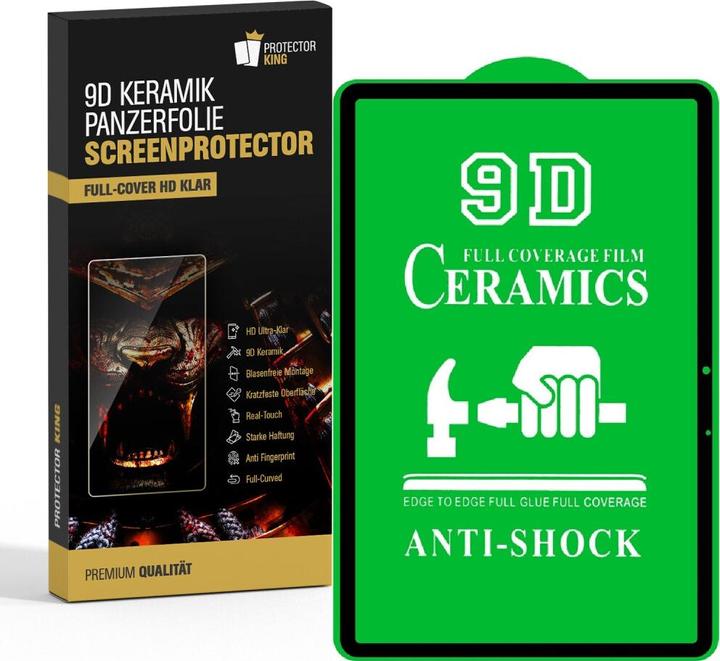 Actual product image Protectorking 4x Ceramic-Glass Full Cover HD Klar (4 Piece, Galaxy Tab S7 FE)