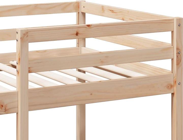 Image du produit VidaXL Lit mezzanine avec bureau & rangements (90 x 200 cm)
