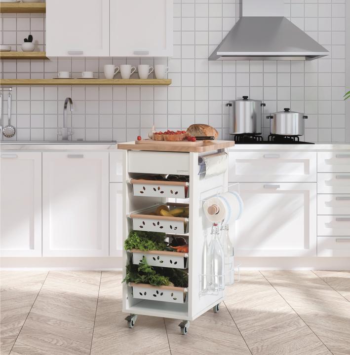 Image du produit Foppapedretti Foppa Bistrot Chariot de cuisine Noyer 4