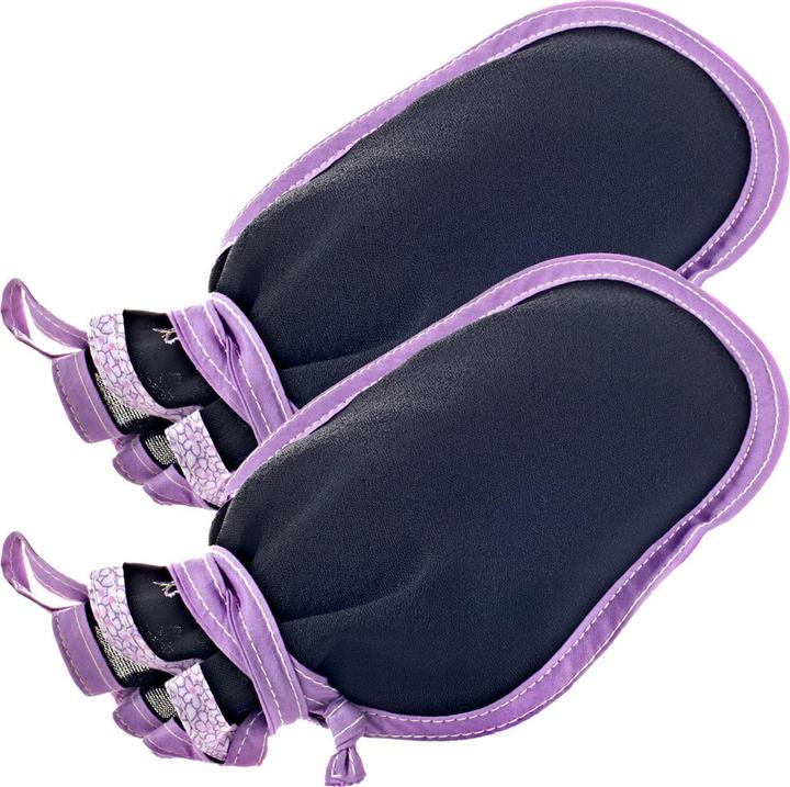 Actual product image Natura Punto Exfoliating glove for face and body, black, purple