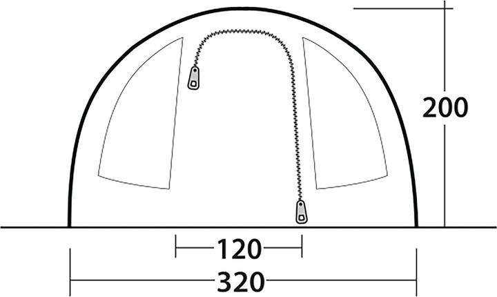 Immagine prodotto Outwell Sky 5 (Tenda a tunnel, 15.60 kg, 5 persone)