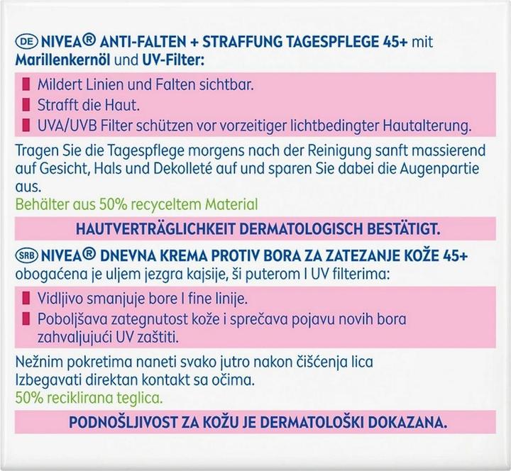 Immagine prodotto NIVEA Antirughe giorno 45+ (50 ml, Crema da giorno)