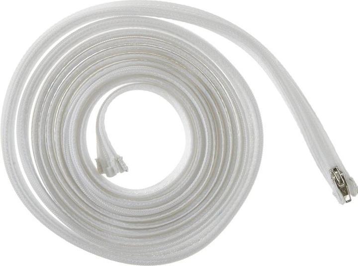 Produktbild Delock Geflechtschlauch mit Reissverschluss hitzebeständig 3 m x 20 mm weiss (Kabelschlauch, 300 cm)