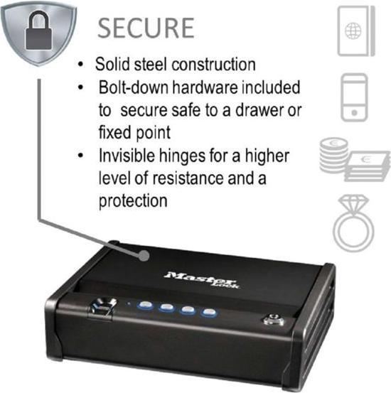 Actual product image Master Lock Fingerprint Safe (2.34 l)