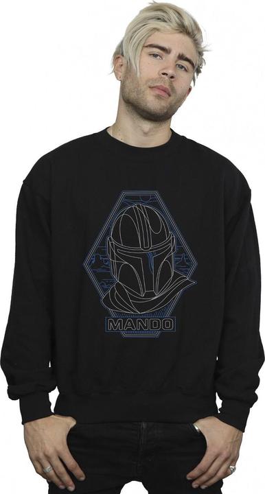 Produktbild Star Wars The Mandalorian Outline Helm Diamond Sweatshirt (XXL)