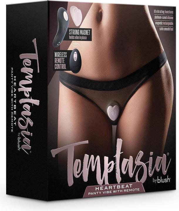 Immagine prodotto Blush Temptasia Heartbeat - Mini vibratore intimo indossabile e discreto in rosa - telecomando senza fili
