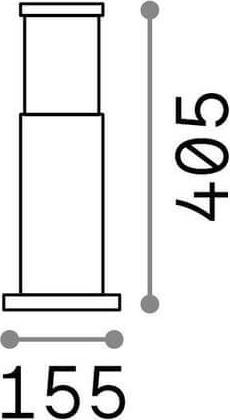 Actual product image Ideal lux TRONCO floor lamp E27 ⌀155mm dimmable brown IP65 248271 (E27)
