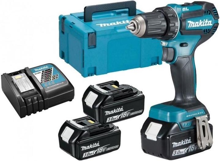 Produktbild Makita Screwdriver-drill DDF485RF3J 18V 50Nm 3x3,0Ah MAKPAC (Akkubetrieb)