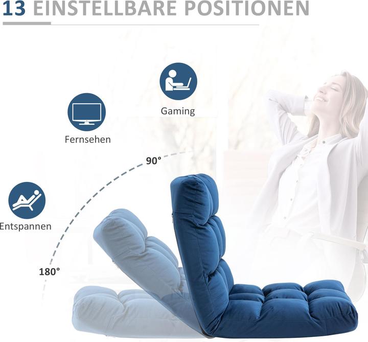 Image du produit Homcom Fauteuil de sol 3 en 1