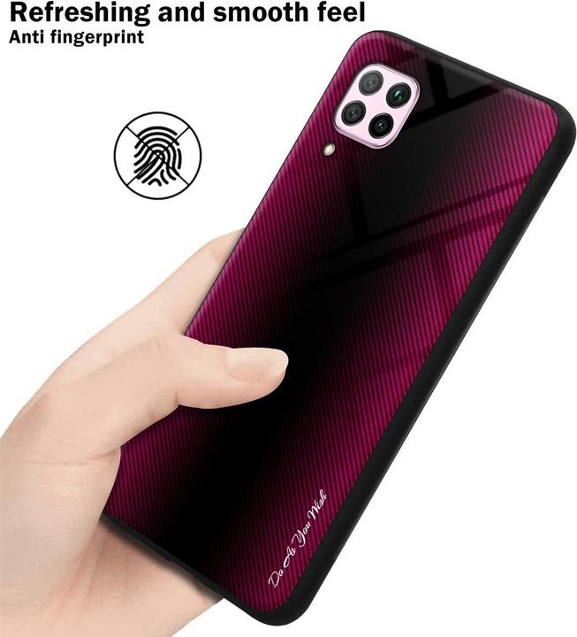 Immagine prodotto Cadorabo Copertura di vetro a strisce in TPU (Huawei Nova 7i, Huawei P40 Lite)