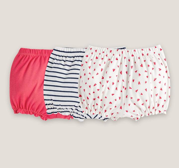 Image du produit La Redoute Collections Lot de 3 shorts pour bébé (74, Lot de 3)