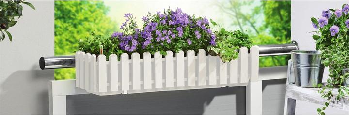 Actual product image HTI-Living Blumenkasten mit Wasserspeicher Nessa 75 cm Weiss (75 cm)