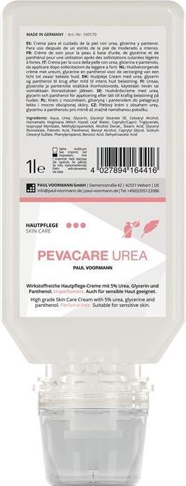 Image du produit Pevacare Crème de soin pour la peau UREA 1 l non parfumée Bouteille souple PAUL VOORMANN (1000 ml)