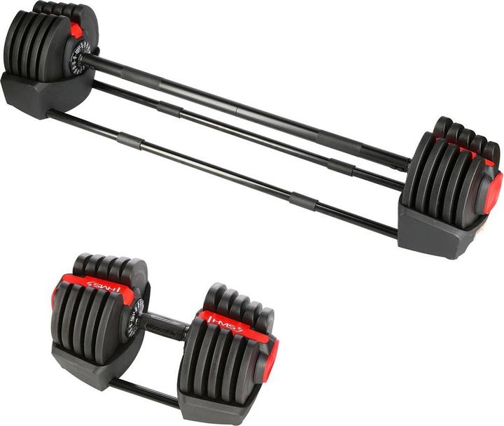 Immagine prodotto HMS SGR40 PRO SET 2IN1 MANUBRI REGOLABILI 43 5 KG