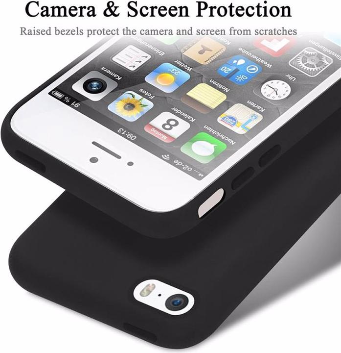 Actual product image Cadorabo TPU Liquid Silicone Case Cover (Apple iPhone 5)
