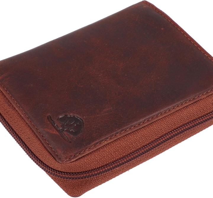 Actual product image Greenburry Rugged wallet RFID protection leather 10 cm