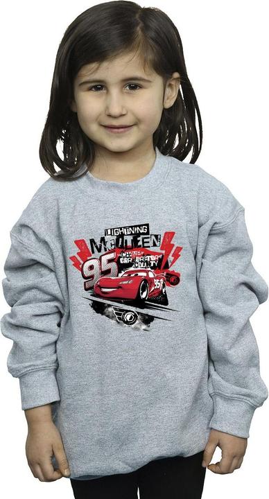 Actual product image Disney Girls Cars Lightning McQueen Collage Sweatshirt (152, 158)